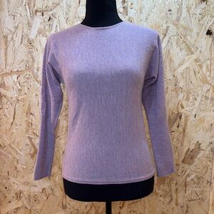 Max Studio Lavender - Merino Wool - Long Sleeve Knit Top - Size S